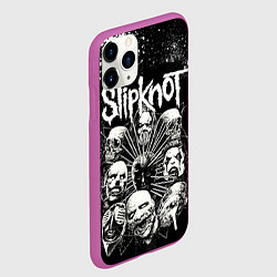 Чехол iPhone 11 Pro матовый Slipknot Black, цвет: 3D-фиолетовый — фото 2