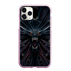 Чехол iPhone 11 Pro матовый Scream alien monster, цвет: 3D-розовый