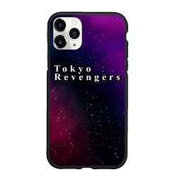 Чехол iPhone 11 Pro матовый Tokyo Revengers gradient space, цвет: 3D-черный