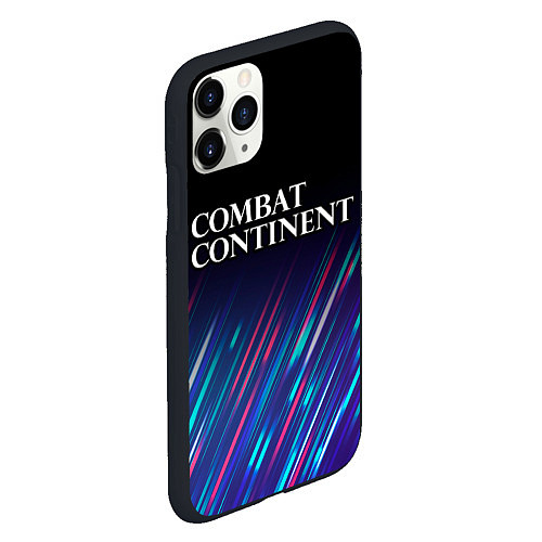 Чехол iPhone 11 Pro матовый Combat Continent stream / 3D-Черный – фото 2