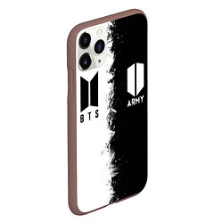 Чехол iPhone 11 Pro матовый BTS - Двойной цвет, цвет: 3D-коричневый — фото 2