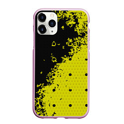 Чехол iPhone 11 Pro матовый Black & Yellow