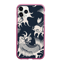 Чехол iPhone 11 Pro матовый Japan carp