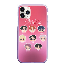 Чехол iPhone 11 Pro матовый Chibi Stray Kids