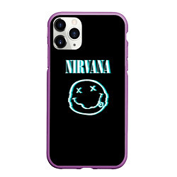 Чехол iPhone 11 Pro матовый Nirvana неон