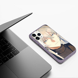 Чехол iPhone 11 Pro матовый Юкито Орикаса - Семёрка идолов, цвет: 3D-серый — фото 2