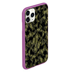 Чехол iPhone 11 Pro матовый Камуфляж, цвет: 3D-фиолетовый — фото 2