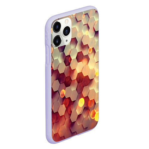 Чехол iPhone 11 Pro матовый Ультра блики / 3D-Светло-сиреневый – фото 2
