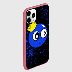 Чехол iPhone 11 Pro матовый Радужные друзья - Синий в короне, цвет: 3D-малиновый — фото 2