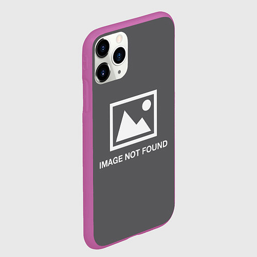 Чехол iPhone 11 Pro матовый Image not found / 3D-Фиолетовый – фото 2