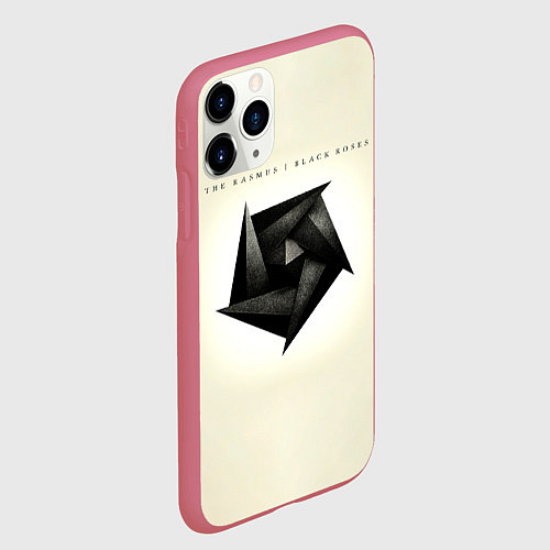 Чехол iPhone 11 Pro матовый Black Roses - The Rasmus / 3D-Малиновый – фото 2