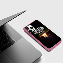 Чехол iPhone 11 Pro матовый Dark Matters - The Rasmus, цвет: 3D-малиновый — фото 2