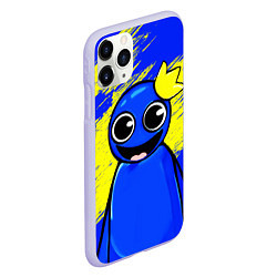 Чехол iPhone 11 Pro матовый Радужные друзья радостный Синий, цвет: 3D-светло-сиреневый — фото 2