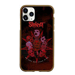 Чехол iPhone 11 Pro матовый Slipknot red satan