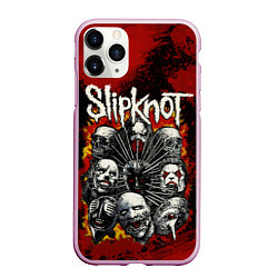 Чехол iPhone 11 Pro матовый Slipknot rock