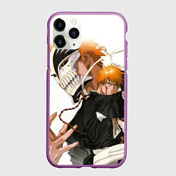 Чехол iPhone 11 Pro матовый Куросаки в облике пустого - белый, цвет: 3D-фиолетовый