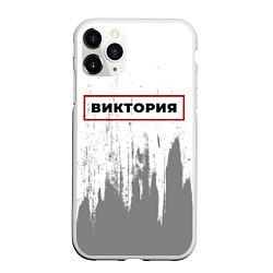 Чехол iPhone 11 Pro матовый Виктория - в красной рамке на светлом, цвет: 3D-белый