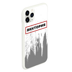 Чехол iPhone 11 Pro матовый Виктория - в красной рамке на светлом, цвет: 3D-белый — фото 2
