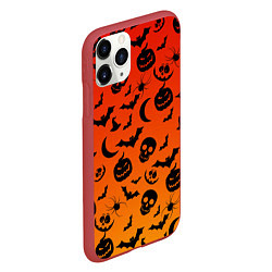 Чехол iPhone 11 Pro матовый НАСТРОЕНИЕ Halloween, цвет: 3D-красный — фото 2