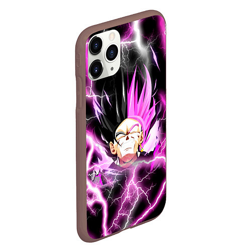 Чехол iPhone 11 Pro матовый Драгон Бол Гоку Блек Dragon Ball / 3D-Коричневый – фото 2