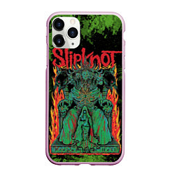 Чехол iPhone 11 Pro матовый Slipknot green satan