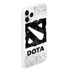 Чехол iPhone 11 Pro матовый Dota с потертостями на светлом фоне, цвет: 3D-белый — фото 2