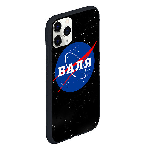 Чехол iPhone 11 Pro матовый Валя Наса космос / 3D-Черный – фото 2