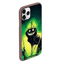 Чехол iPhone 11 Pro матовый Halloween - призрак в плаще, цвет: 3D-коричневый — фото 2