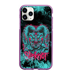 Чехол iPhone 11 Pro матовый Monster Slipknot, цвет: 3D-фиолетовый