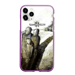 Чехол iPhone 11 Pro матовый Three Days Grace дебютный альбом, цвет: 3D-фиолетовый