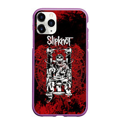 Чехол iPhone 11 Pro матовый Slipknot - скелет