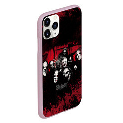 Чехол iPhone 11 Pro матовый Группа Slipknot, цвет: 3D-розовый — фото 2