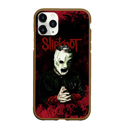 Чехол iPhone 11 Pro матовый Slipknot dark art, цвет: 3D-коричневый