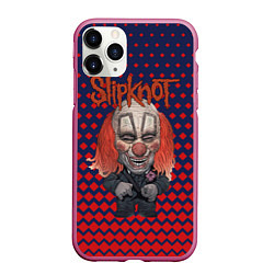 Чехол iPhone 11 Pro матовый Slipknot clown