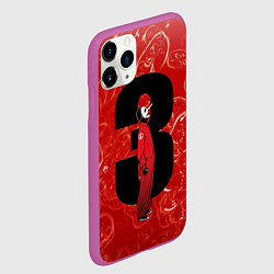 Чехол iPhone 11 Pro матовый Третий Slipknot, цвет: 3D-фиолетовый — фото 2