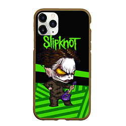 Чехол iPhone 11 Pro матовый Slipknot dark green