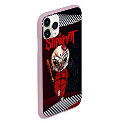 Чехол iPhone 11 Pro матовый Slipknot бита, цвет: 3D-розовый — фото 2