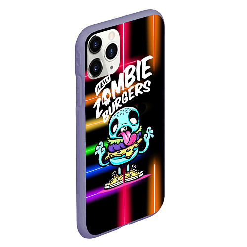 Чехол iPhone 11 Pro матовый Zombie burgers - Pop Art / 3D-Серый – фото 2