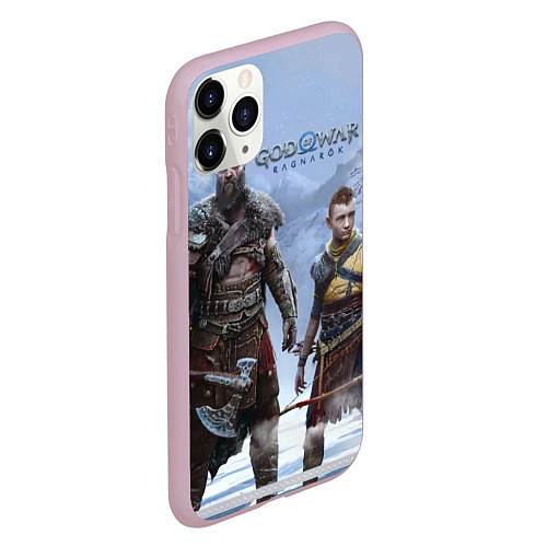 Чехол iPhone 11 Pro матовый God of war ragnarok-God of War: Рагнарёк / 3D-Розовый – фото 2