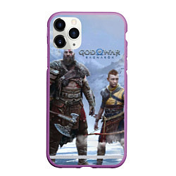 Чехол iPhone 11 Pro матовый God of war ragnarok-God of War: Рагнарёк, цвет: 3D-фиолетовый