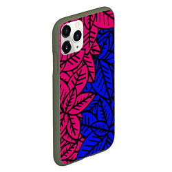 Чехол iPhone 11 Pro матовый Flowers paradise, цвет: 3D-темно-зеленый — фото 2