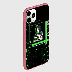 Чехол iPhone 11 Pro матовый Genshin Impact: Xiao, цвет: 3D-малиновый — фото 2