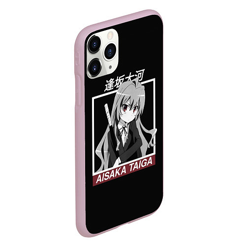 Чехол iPhone 11 Pro матовый ToraDora Aisaka Taiga / 3D-Розовый – фото 2