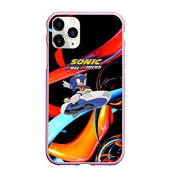 Чехол iPhone 11 Pro матовый Sonic Free Riders - Hedgehog