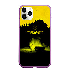 Чехол iPhone 11 Pro матовый Twenty One Pilots accident, цвет: 3D-фиолетовый