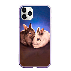 Чехол iPhone 11 Pro матовый Кроличьи нежности