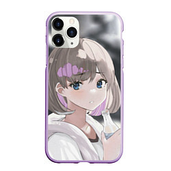 Чехол iPhone 11 Pro матовый Keke Tang eyes - Love Live Superstar, цвет: 3D-сиреневый