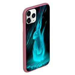 Чехол iPhone 11 Pro матовый Дух кролика, цвет: 3D-малиновый — фото 2