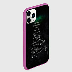 Чехол iPhone 11 Pro матовый Позорная звезда - Агата Кристи, цвет: 3D-фиолетовый — фото 2