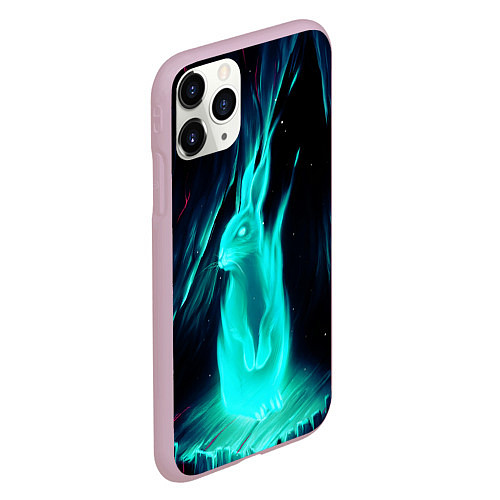 Чехол iPhone 11 Pro матовый Водяной Кроль / 3D-Розовый – фото 2